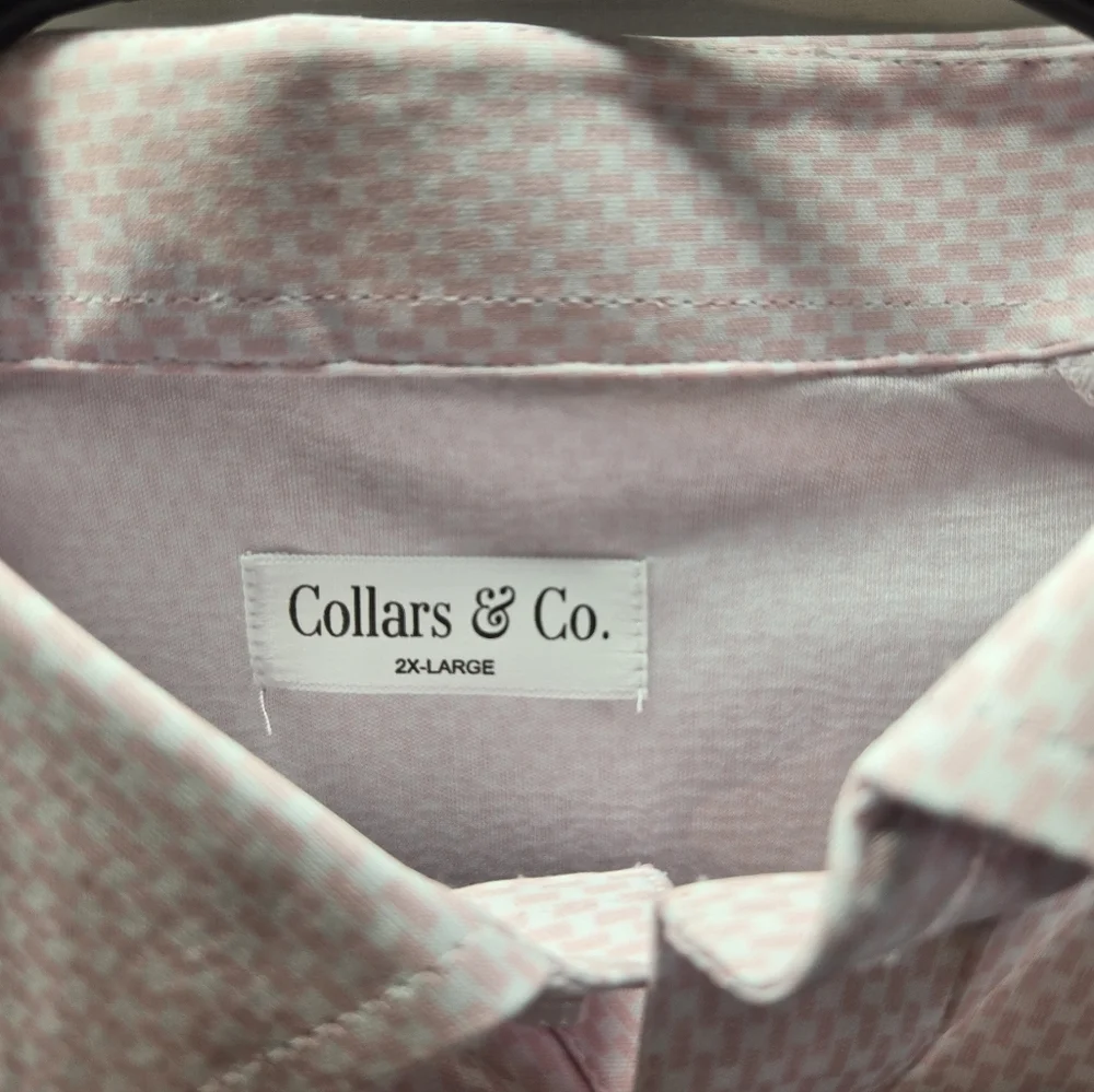 Lot of 4 Collars and Co Men's Size 2XL Polo Dress Shirts New with Tags. - Picture 4 of 7